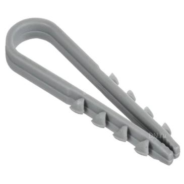 Дюбель-хомут GENERICA 5-10мм для круглого кабеля, материал корпуса - полиамид, цвет - серый, упаковка - 100шт UDH13-05-10-100-K03-G