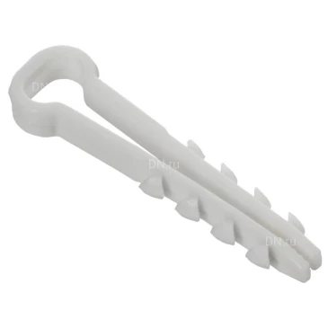 Дюбель-хомут GENERICA 10-5мм для плоского кабеля, материал корпуса - полиамид, цвет - белый, упаковка - 100шт UDH14-10-05-100-K01-G