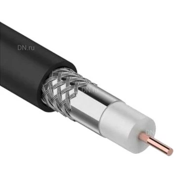 Кабель коаксиальный GENERICA RG11 CCS 75Ом FPE, материал оболочки - ПВХ, цвет - черный CC1-R1F1-119-300-G, 300м