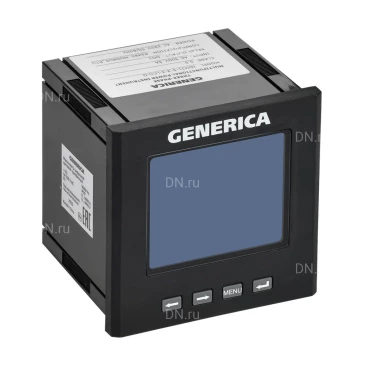 Мультиметр GENERICA LCD 96х96мм, трехфазный, с интерфейсом DO RS-485, отображаемый диапазон от 0 до 9999, 220В, IP64