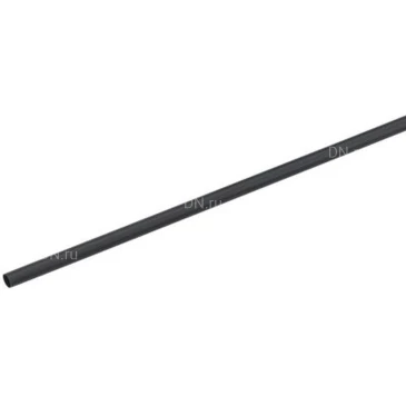 Трубка термоусадочная GENERICA ТТУ 5/2.5 черная 1м, диаметр до усадки - 5.6мм, диаметр после усадки - 3мм, коэффициент усадки - 2:1, материал - полиэтилен UDR10-005-D25-001-K02-G (кратно 50м)