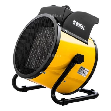 Тепловая пушка Denzel DHC 5-400, производительность - 423м3/ч, мощность - 5кВт, площадь -  50м2, керамический нагреватель, 220В, IP20