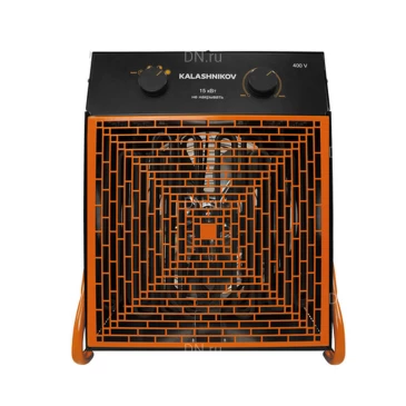 Тепловая пушка KALASHNIKOV KVF-E24-32 электрическая, производительность - 2200м3/ч, мощность - 24кВт, площадь -  240м2, 380В, IP20