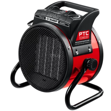 Тепловая пушка Зубр ТПК-2Р электрическая, производительность - 150м3/ч, мощность - 2кВт, площадь -  25м2, круглая, 220В