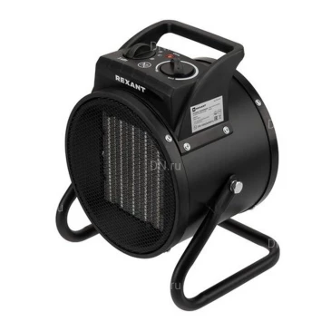 Тепловая пушка REXANT 60-0016 электрическая, производительность - 210м3/ч, мощность - 3кВт, площадь -  30м2, круглая, 220В