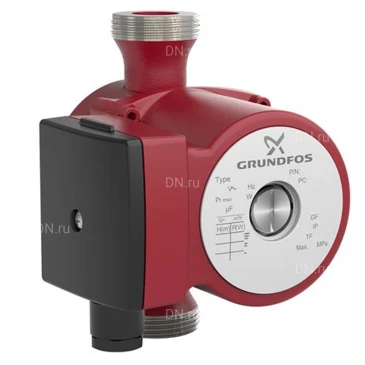 Насос циркуляционный Grundfos UP 20-45 150 N поверхностный, корпус - нержавеющая сталь, мощность - 0.12кВт, напор - 4.5м, производительность - 59л/мин, 220В