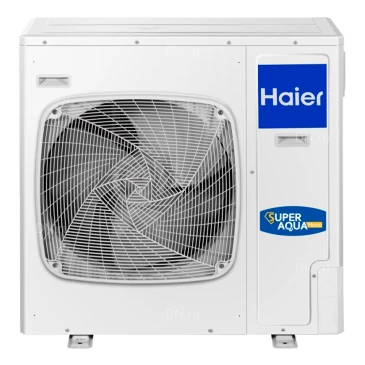 Тепловой насос Haier Super Aqua ATW Monobloc AU082FYCRA(HW) напольный, с проводным пультом управления, мощность охлаждения - 7кВт, мощность обогрева - 7.8кВт, 230В