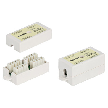 Адаптер проходной Hyperline CA-IDC-C5e-WH (coupler) тип портов Dual IDC, категория 5e, 4 пары, неэкранированный