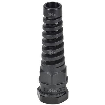 Сальник IEK MGR 22 с гибким отводом d=10-14мм, корпус - пластик, цвет - черный, упаковка - 1шт, IP68 YSA23-12-22-68-K02