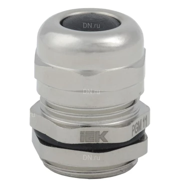 Сальник IEK PGM 11, диаметр проводника 5-10мм, корпус - латунь, цвет - серый, упаковка - 20шт, IP68 YSA50-10-18-68-K23