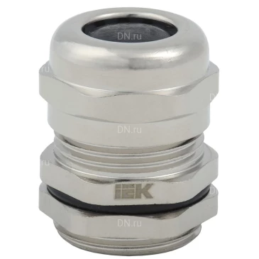 Сальник IEK PGM 13,5, диаметр проводника 6-12мм, корпус - латунь, цвет - серый, упаковка - 20шт, IP68 YSA50-12-20-68-K23