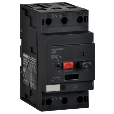Пускатель IEK MASTER ПРК64-25 номинальный ток - 25А, диапазон уставки тока расцепления - 16-25А Ue, 660В DMS22-25
