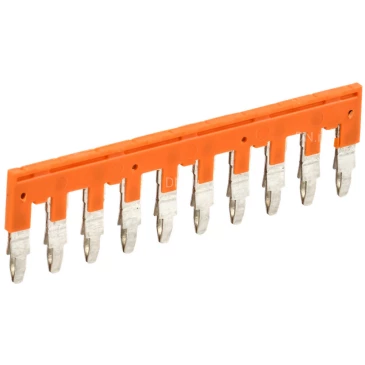 Перемычка втычная IEK 6мм2 10PIN ARMAFIX для клемм СY, количество контактов - 10, сечение - 6мм2, цвет - оранжевый, AF-CT30-00-K03-006-EC-10P
