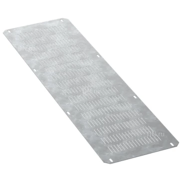 Фланец основания IEK FORMAT 400х1000мм, вентилируемый в шкаф, ширина - 400мм, высота - 1000мм, материал - сталь, цвет - серый, FO-00-FBV-040-100