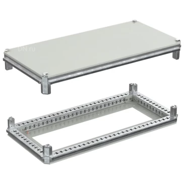 Крыша и основание IEK FORMAT 400х800мм, под фланец, ширина - 400мм, глубина - 800мм, материал - сталь, с порошковым покрытием, цвет - серый, FO-00-KOF-040-080