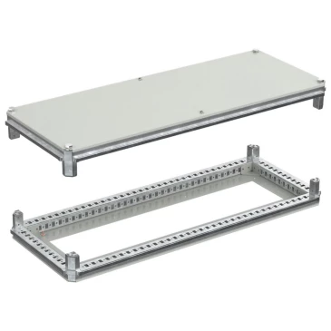 Крыша и основание IEK FORMAT 400х1000мм, под фланец, ширина - 400мм, глубина - 1000мм, материал - сталь, с порошковым покрытием, цвет - серый, FO-00-KOF-040-100