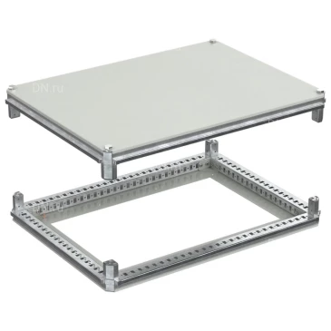 Крыша и основание IEK FORMAT 600х800мм, под фланец, ширина - 600мм, глубина - 800мм, материал - сталь, с порошковым покрытием, цвет - серый, FO-00-KOF-060-080