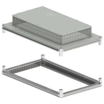 Крыша и основание IEK FORMAT 600х1000мм, под фланец, ширина - 600мм, глубина - 1000мм, материал - сталь, с порошковым покрытием, IP31, цвет - серый, FO-00-KOF-060-100-31