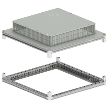 Крыша и основание IEK FORMAT 800х800мм, под фланец, ширина - 800мм, глубина - 800мм, материал - сталь, с порошковым покрытием, IP31, цвет - серый, FO-00-KOF-080-080-31
