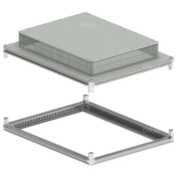 Крыша и основание IEK FORMAT 800х1000мм, под фланец, ширина - 800мм, глубина - 1000мм, материал - сталь, с порошковым покрытием, IP31, цвет - серый, FO-00-KOF-080-100-31