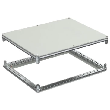 Крыша и основание IEK FORMAT 800х1000мм, под фланец, ширина - 800мм, глубина - 1000мм, материал - сталь, с порошковым покрытием, цвет - серый, FO-00-KOF-080-100