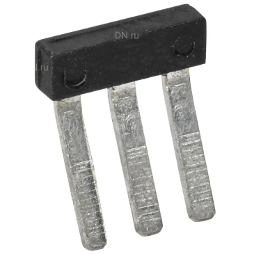 Перемычка гребенчатая IEK 2.5мм2 3PIN для колодки клеммной CTS, количество контактов - 3, сечение - 2.5мм2, цвет - черный, YCT10-00-K03-002-EC-3P (кратно 100шт)