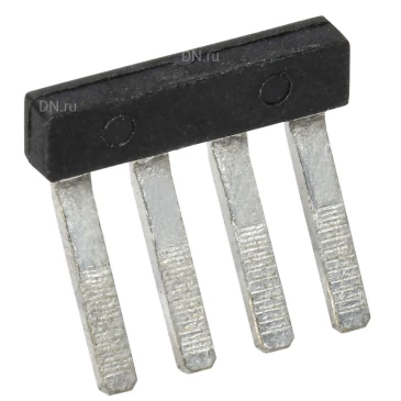 Перемычка гребенчатая IEK 2.5мм2 4PIN для колодки клеммной CTS, количество контактов - 4, сечение - 2.5мм2, цвет - черный, YCT10-00-K03-002-EC-4P (кратно 100шт)