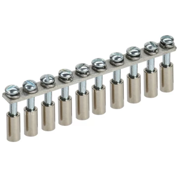 Перемычка в сборе IEK 4мм2 10PIN для колодки клеммной CTS, количество контактов - 10, сечение - 4мм2, цвет - серый, YCT10-00-K03-004-A-10P