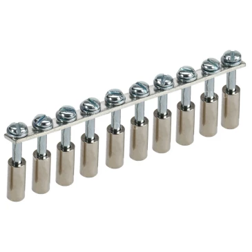 Перемычка в сборе IEK 6мм2 10PIN для колодки клеммной CTS, количество контактов - 10, сечение - 6мм2, цвет - серый, YCT10-00-K03-006-A-10P