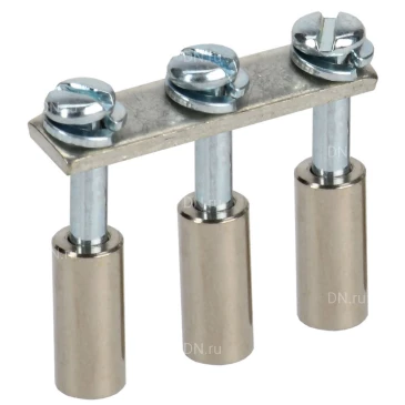 Перемычка в сборе IEK 10мм2 3PIN для колодки клеммной CTS, количество контактов - 3, сечение - 10мм2, цвет - серый, YCT10-00-K03-010-A-3P