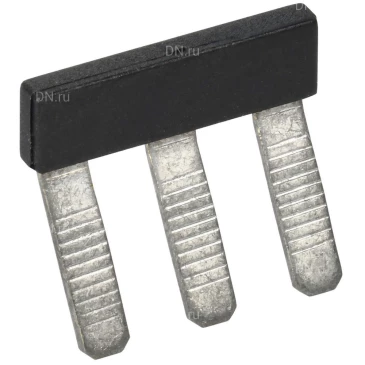 Перемычка гребенчатая IEK 10мм2 3PIN для колодки клеммной CTS, количество контактов - 3, сечение - 10мм2, цвет - черный, YCT10-00-K03-010-EC-3P