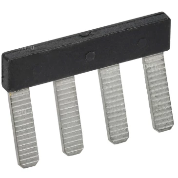 Перемычка гребенчатая IEK 10мм2 4PIN для колодки клеммной CTS, количество контактов - 4, сечение - 10мм2, цвет - черный, YCT10-00-K03-010-EC-4P