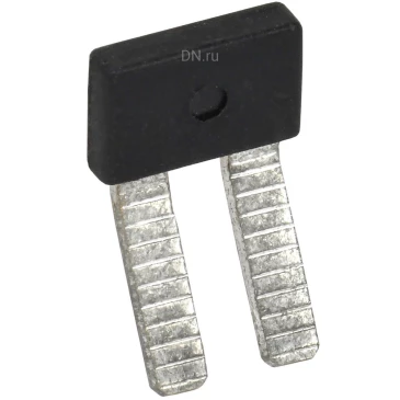 Перемычка гребенчатая IEK 4мм2 2PIN для колодки клеммной CTS-ML/MC-PEN/DT, количество контактов - 2, сечение - 4мм2, цвет - черный, YCT13-00-2-K03-004-EC-2P