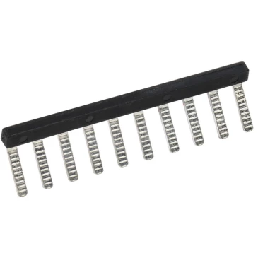 Перемычка гребенчатая IEK 2.5мм2 10PIN для колодки клеммной CTS-ML, количество контактов - 10, сечение - 2.5мм2, цвет - черный, YCT13-00-3-K03-002-EC-10P