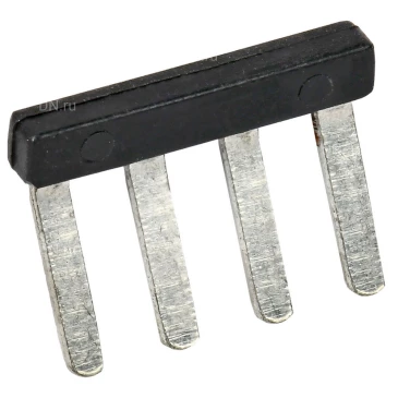 Перемычка гребенчатая IEK 2.5мм2 4PIN для колодки клеммной CTS-ML, количество контактов - 4, сечение - 2.5мм2, цвет - черный, YCT13-00-3-K03-002-EC-4P