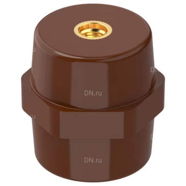 Изолятор IEK SM45 (М8) опорный, материал - полимер, цвет - коричневый, YIS11-45-08-K05
