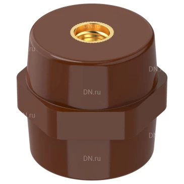 Изолятор IEK SM50 (М12) опорный, материал - полимер, цвет - коричневый, YIS11-50-12-K05