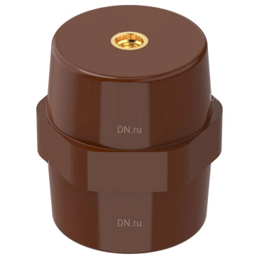 Изолятор IEK SM65 (М8) опорный, материал - полимер, цвет - коричневый, YIS11-65-08-K05