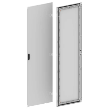 Дверь двустворчатая IEK FORMAT 2200х600мм (створка 1), высота - 2200мм, ширина - 600мм, IP54, материал - сталь, с порошковым покрытием, цвет - серый, YKM40D-FO-DMD1-220-060
