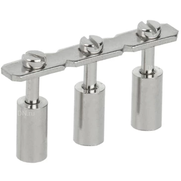 Перемычка центральная IEK 16мм2 3PIN для КВИ, количество контактов - 3, сечение - 16мм2, цвет - серый, YZN30Q-016-3P