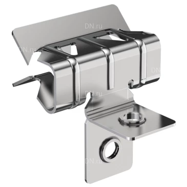 Зажим балочный IEK HDZ 1-5мм с отгибом и резьбой М8, вертикальный, корпус - сталь, CME21-BZOR-08-HDZ (упаковка 1шт)