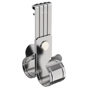 Зажим балочный IEK HDZ 1-5мм под трубу 32мм двойной, вертикальный, корпус - сталь, CME21-BZTD-032-HDZ (упаковка 1шт)