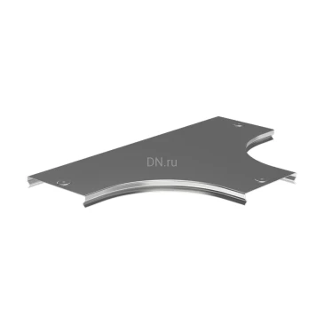 Крышка ответвителя Т-образного плавного IEK ESCA CRT01D 150мм для кабельного лотка, тип Г01, корпус - сталь, цвет - светло-серый CRT01D-0-150-08