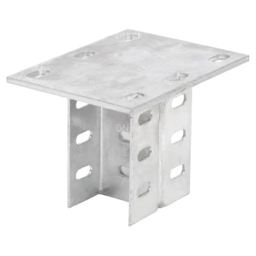 Кронштейн потолочный двойной IEK 110мм, корпус - сталь горячеоцинкованная, цвет - серый, упаковка - 2шт CLW10-KPD-110-HDZ