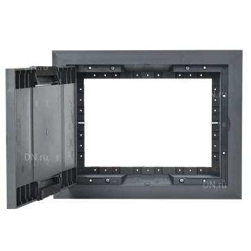 Лючок напольный IEK PRIMER ONFLOOR на 24 модуля, материал - пластик, IP30 KNL-80-16-7012