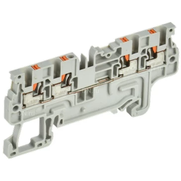 Колодка клеммная IEK ARMAFIX Push-In CP-MC 1.5мм2, пружинная, 4 вывода, диапазон сечений - 0.2-1.5мм2, цвет - серый YCT22-00-4-K03-001