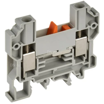 Колодка клеммная IEK ARMAFIX CTS-DT 10мм2 измерительная, винтовая, диапазон сечений - 1.5-6.0мм2, цвет - серый YCT15-05-K03-010