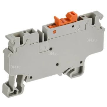 Колодка клеммная IEK ARMAFIX CX K 4 с ножевым размыкателем, пружинная, диапазон сечений - 0.2-4.0мм2, цвет - серый AF-CT45-04-K03-004