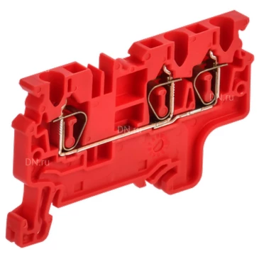 Колодка клеммная IEK ARMAFIX CX 2.5-3 3-контактная, пружинная, диапазон сечений - 0.2-2.5мм2, цвет - красный AF-CT42-00-3-K04-002