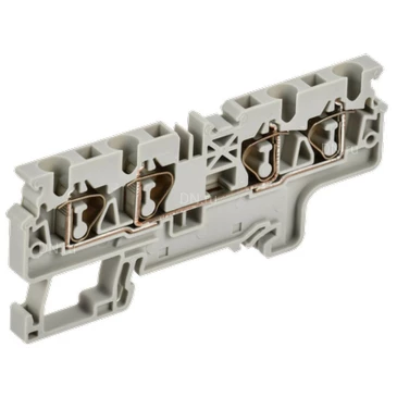 Колодка клеммная IEK ARMAFIX CX 4-4 4мм2 4-контактная, пружинная, диапазон сечений - 0.2-4.0мм2, цвет - серый AF-CT40-00-4-K03-004